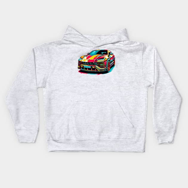 Lamborghini Urus Kids Hoodie by Vehicles-Art